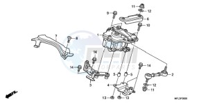 CBR1000RA9 Korea - (KO / ABS HRC) drawing STEERING DAMPER