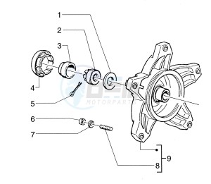 Skipper 125-150cc drawing Rear drum cpl.