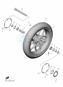 YZF1000D YZF-R1M (B4S1) drawing FRONT WHEEL