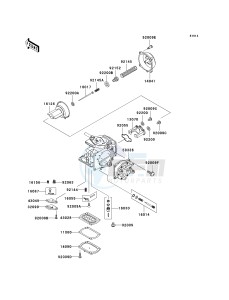 JH 1200 B [ULTRA 150] (B1-B3) [ULTRA 150] drawing CARBURETOR PARTS