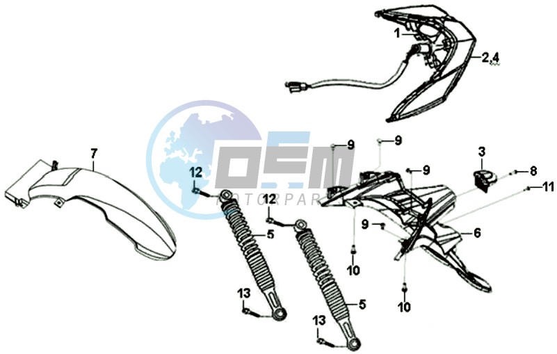 TAIL LIGHT - REAR SUSPENSION