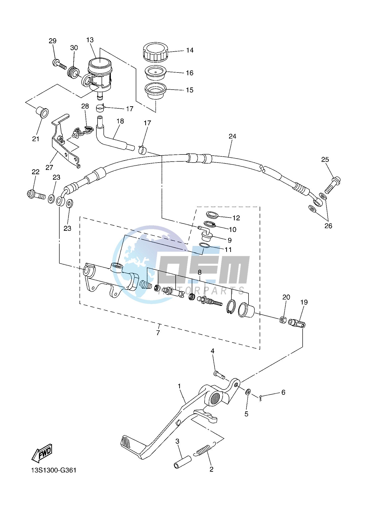 REAR MASTER CYLINDER