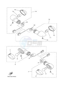 MT07 700 (1WSA) drawing FLASHER LIGHT