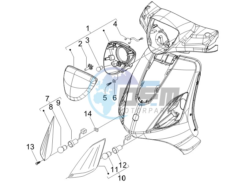 Head lamp - Turn signal lamps