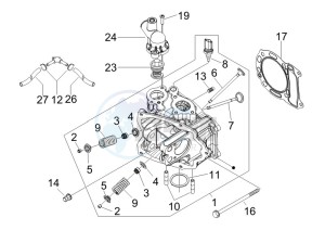 Runner 200 ST 4t e3 drawing Cilinder head unit - Valve