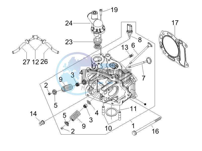 Cilinder head unit - Valve