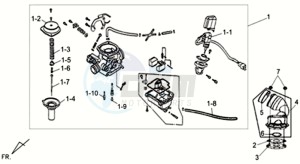 ALLO GT 45KMH 50 drawing CARBURATOR