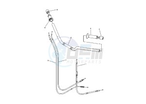 FZ6 FAZER ABS 600 drawing STEERING HANDLE- CABLE