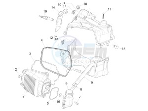 Liberty 125 4t Delivery e3 Single drawing Cylinder head cover