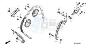 CB600F39 UK - (E / MKH ST) drawing CAM CHAIN/TENSIONER