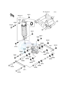 Z800 ABS ZR800BDS FR GB XX (EU ME A(FRICA) drawing Suspension/Shock Absorber