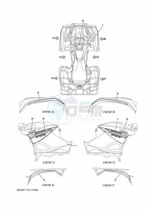 YFM700FWBD KODIAK 700 EPS (B5KS) drawing GRAPHICS