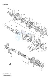 GZ125 (P02) drawing TRANSMISSION