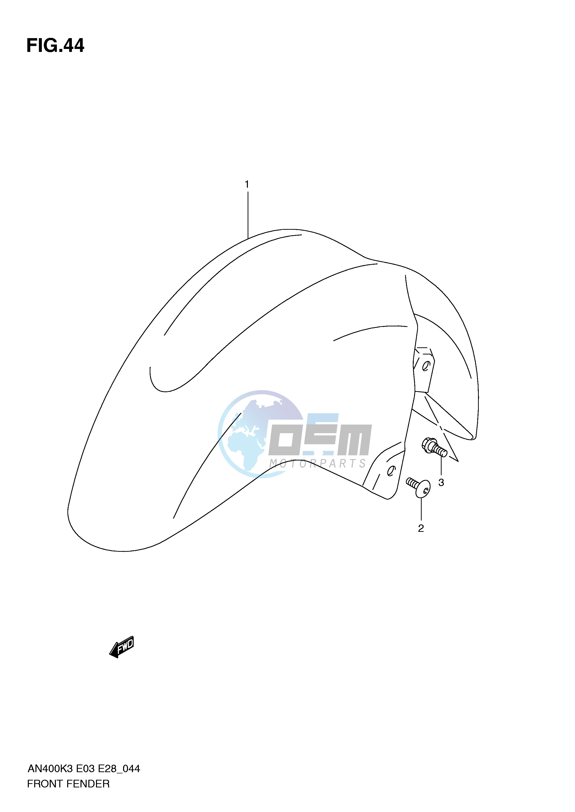 FRONT FENDER (AN400K3 K4 K5 K6)