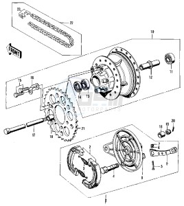 F5 [BIG HORN] 350 [BIG HORN] drawing REAR HUB_BRAKE_CHAIN