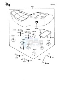 KZ 750 N [SPECTRE] (N1-N2) [SPECTRE] drawing SEAT