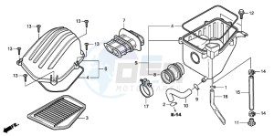 CBR125RS drawing AIR CLEANER (CBR125RW7)