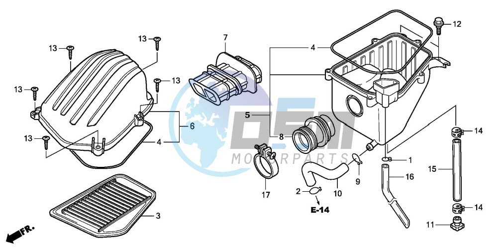 AIR CLEANER (CBR125RW7)