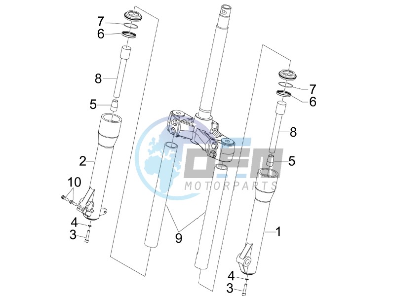 Fork components (Kayaba)