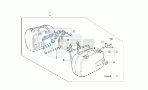 California 1100 EV (V11 EV Usa) EV (V11 EV Usa) drawing Side cases