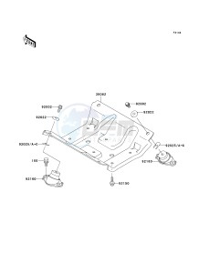 JT 900 B [900 STX] (B1-B2) [900 STX] drawing ENGINE MOUNT