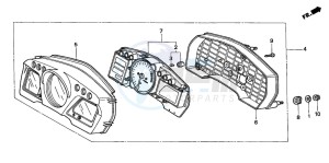 CBR1100XX SUPER BLACKBIRD drawing METER