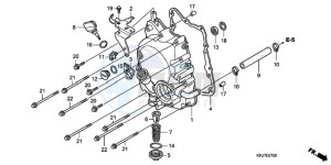 FES1259 Europe Direct - (ED) drawing RIGHT CRANKCASE COVER