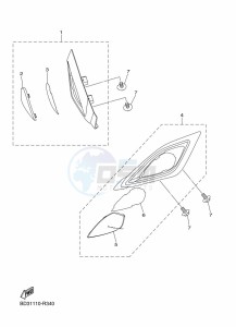 YFM90R (BD3M) drawing HEADLIGHT