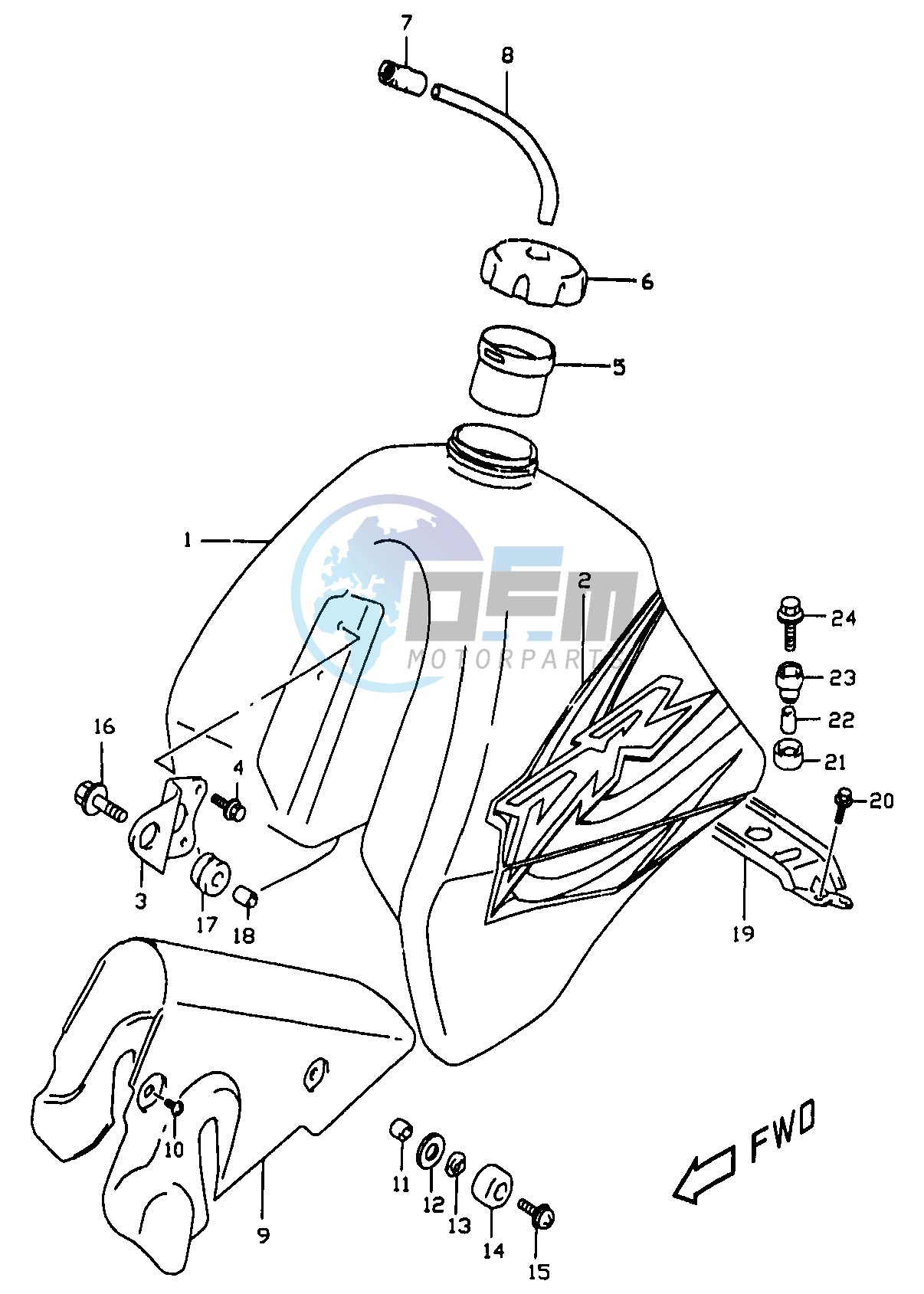 FUEL TANK (MODEL X)