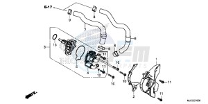 CB650FAH 2ED - (2ED) drawing WATER PUMP