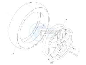 GTS 300 IE ABS E4 (APAC) drawing Front wheel