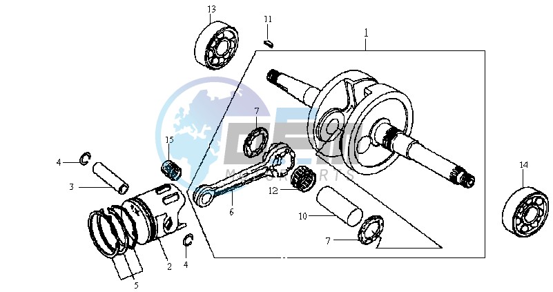 CRANKSHAFT / PISTON / PISTON RING