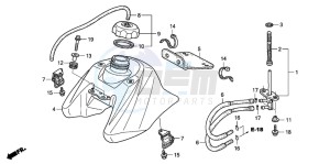 TRX90 drawing FUEL TANK (TRX906/EX7)