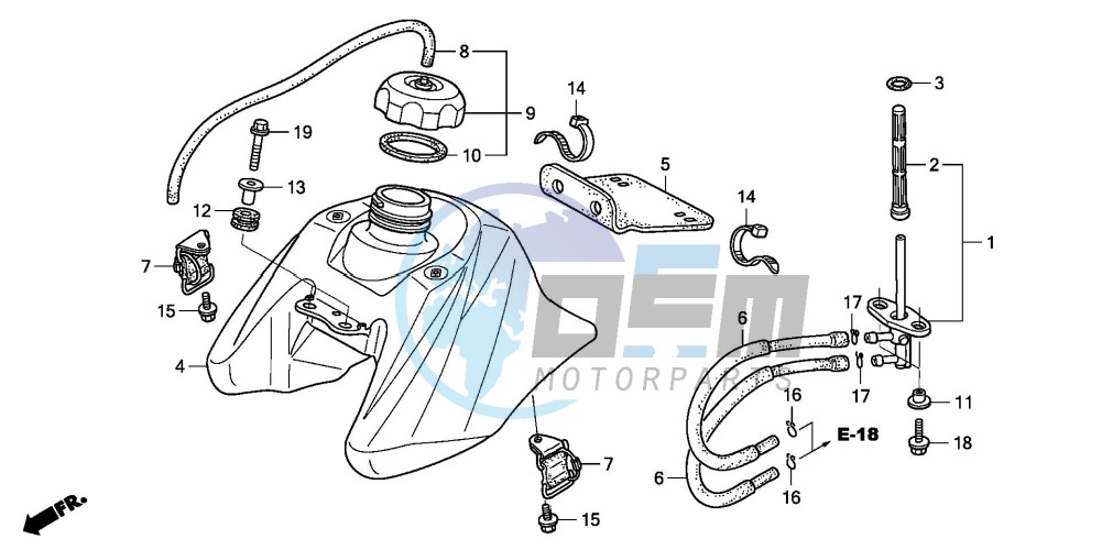 FUEL TANK (TRX906/EX7)