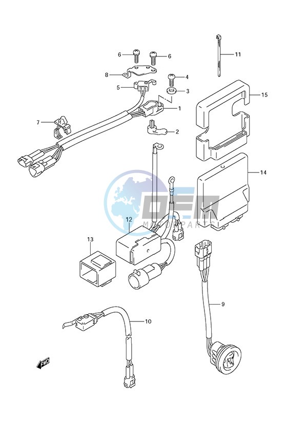 PTT Switch/Engine Control Unit