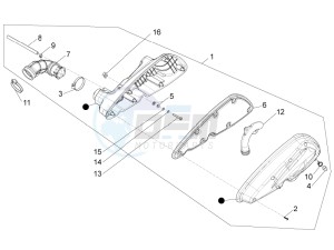 BV 350 4T 4V ie E3 ABS (USA) Usa drawing Air filter