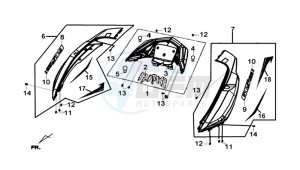 GTS 125I (L8) EU EURO4 drawing COWLING