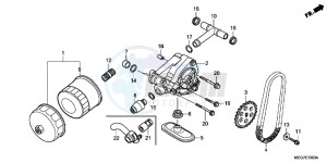 VT750C2BB Shadow E drawing OIL PUMP