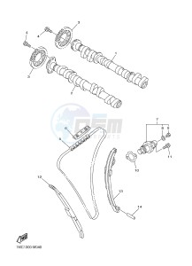 FJR1300A FJR1300A ABS (1MCN) drawing CAMSHAFT & CHAIN