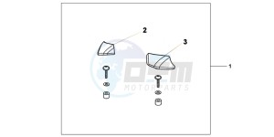 NC700XDC drawing PILLION ARMREST SET