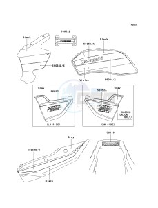 ZR 1200 A [ZX 1200 R] (A1-A3) drawing DECALS-- BLACK_VIOLET- --- ZR1200-A1- -