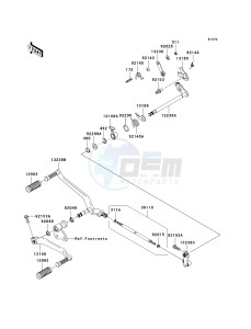 VN 2000 F [VULCAN 2000 CLASSIC LT] (6F-7F) F6F drawing GEAR CHANGE MECHANISM