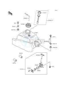 KLF 400 B [BAYOU 400 4X4] (B4-B6) [BAYOU 400 4X4] drawing FUEL TANK