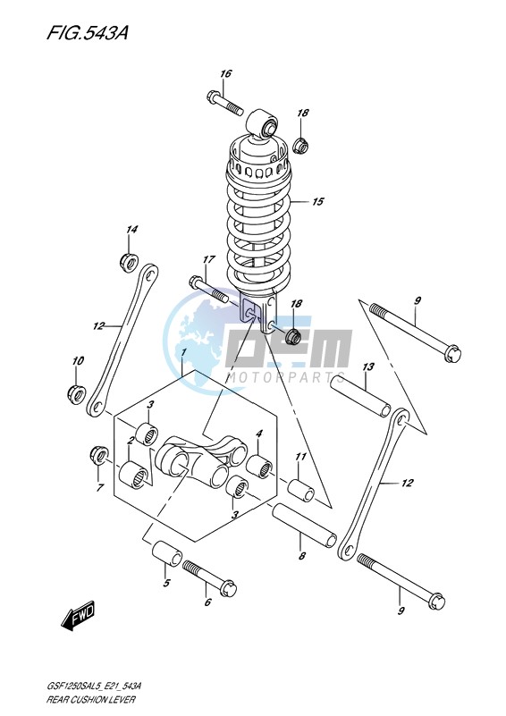 REAR CUSHION LEVER