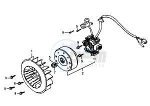 SUPER DUKE - 125 cc drawing FLYWHEEL MAGNETO