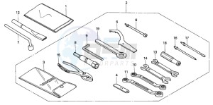 VFR750F drawing TOOLS (VFR750FR/FS/FT/FV)