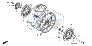 CB13009 BR / MME - (BR / MME) drawing FRONT WHEEL