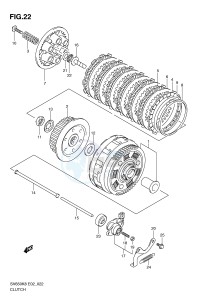 SV650 (E2) drawing CLUTCH