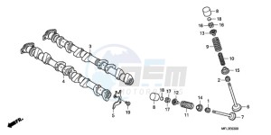 CBR1000RRA Australia - (U) drawing CAMSHAFT/VALVE