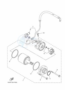 MT-07 ABS MTN690-U (B8M3) drawing STARTING MOTOR